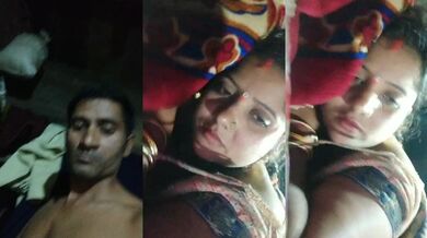 Sexy huge ass village aunty fucking in doggy shot