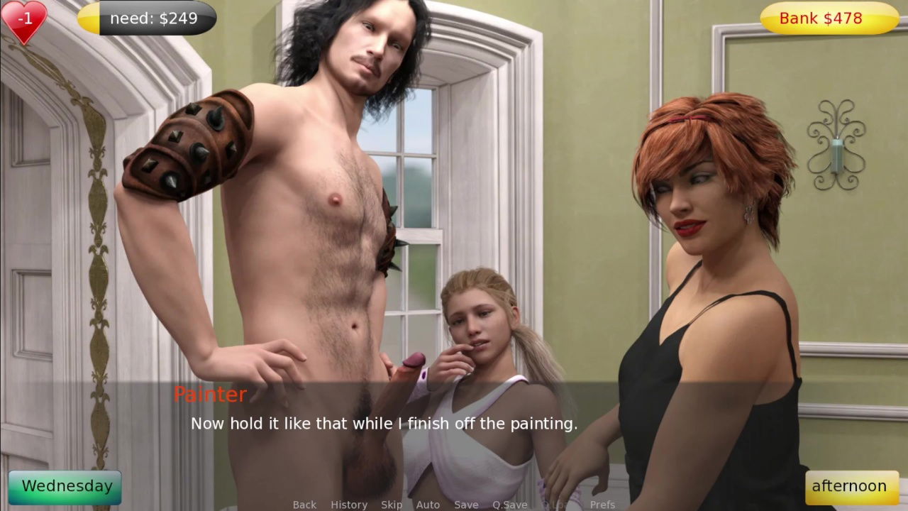 Amy Appointed With Nude Modeling Painter Artist _ Threesome Blowjob Tease